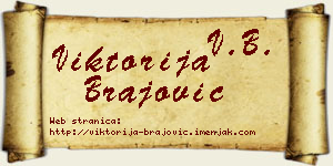 Viktorija Brajović vizit kartica